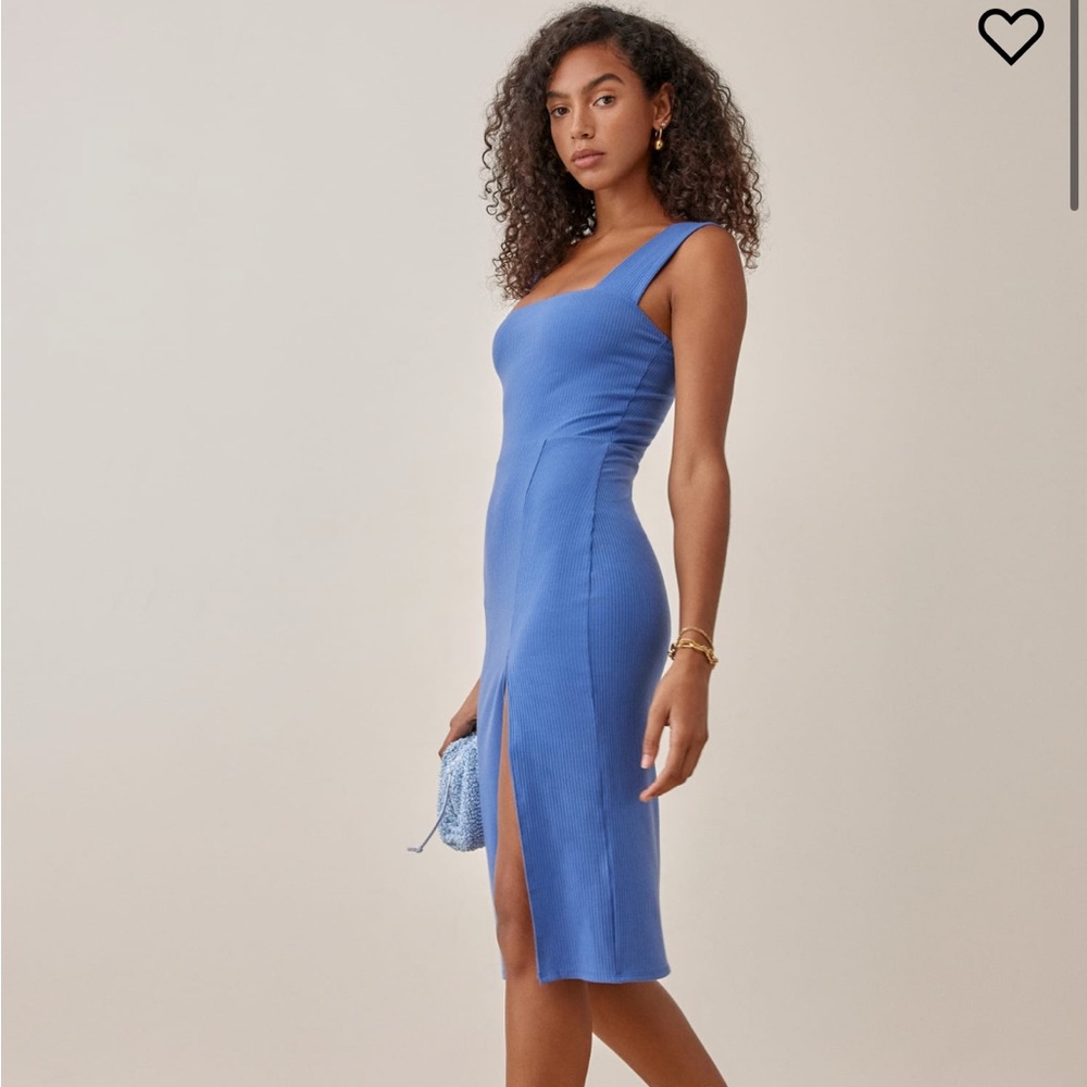 Blue/Dusk Cassi Knit Reformation Dress